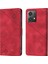 Motorola Moto G84 Için Kabartmalı Deri Cüzdan Stand Telefon Kılıfı - Kırmızı (Yurt Dışından) 3