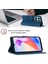 Honor X6A Için Kabartmalı Deri Cüzdan Stand Telefon Kılıfı - Mavi (Yurt Dışından) 4