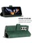 Samsung Galaxy Z Fold 5 Için Kabartmalı Pu Deri Stand Cüzdan Telefon Kılıfı - Yeşil (Yurt Dışından) 3