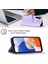 Samsung Galaxy A25 Için Kabartmalı Deri Cüzdan Stand Telefon Kılıfı - Mor (Yurt Dışından) 2