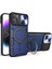 iPhone 11 Pro Max Için Çift Katmanlı Telefon Kılıfı, Slayt Kamera Kapağı ve Metal Gizli Braket ile Mavi (Yurt Dışından) 1