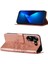 Tecno Pova 5 LH7N Için Kelebek Pu Deri Çevirmeli Cüzdan Stand Telefon Kılıfı - Rose Gold (Yurt Dışından) 5