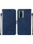 Xiaomi Poco F5 Pro /redmi K60 /K60 Pro Için Kabartmalı Pu Deri Stand Cüzdan Telefon Kılıfı - Mavi (Yurt Dışından) 1