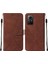 Xiaomi Redmi Note 12S 4g Için Kabartmalı Pu Deri Stand Cüzdan Telefon Kılıfı - Kahverengi (Yurt Dışından) 1