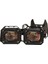 Motosiklet Sis Farı 12-85V Çift Renk Beyaz-Sarı IP67 Araç Off Road 4x4 Suv Atv Tekne Scooter Farı 2 Ad. 2
