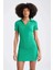 Kadın Benetton Yeşil Polo Yaka Basic Kaşkorse Elbise 3