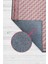 Etnik Desenli Pembe Renkli Halı Vintage Bordürlü Halı Geometrik Desenli Dijital Baskı Halı 3