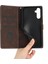 Samsung Galaxy S24 Pu Deri Telefon Kabuğu+ Stand Grid Ekleme Telefon Kapağı Kayışlı (Yurt Dışından) 2
