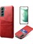 Samsung Galaxy S24+ Cep Telefonu Kılıfı Pu+ Sert Pc Ön Çizgiye Karşı Kart Tutucu Arka Kabuk (Yurt Dışından) 2