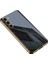 Samsung Galaxy S24 Telefon Kılıfı Temperlenmiş Cam+Pc+Tpu Elektrokaplatma Kenar Geri Kapak (Yurt Dışından) 1