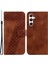 Samsung Galaxy S24 Manyetik Toka Deri Cüzdan Baskılı Telefon Kapağı (Yurt Dışından) 1
