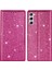 Samsung Galaxy S24 Deri Kılıf Tutucu Glitter Telefon Kapağı (Yurt Dışından) 1