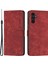 Samsung Galaxy S24 Pu Deri Dondu Baskılı Cep Telefonu Stand Kabuk Flip Case (Yurt Dışından) 1