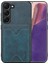 Samsung Galaxy S24+ Şok Geçirmez Deri+ Tpu Telefon Kapağı Kart Yuvalı (Yurt Dışından) 1