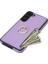 Samsung Galaxy S24+ Kart Tutucu Deri+ Tpu Ring Kickstand Cover (Yurt Dışından) 3