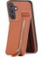 Samsung Galaxy S24 Fermuarı Cep Karbon Fiber Doku Telefon Kickstand Cover (Yurt Dışından) 1