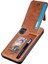 Samsung Galaxy S24 Fermuarı Cep Karbon Fiber Doku Telefon Kickstand Cover (Yurt Dışından) 2