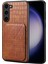 Samsung Galaxy S24+ Kart Tutucu Kickstand Timsah Doku Deri+Pc+Tpu Kapak (Yurt Dışından) 1