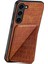 Samsung Galaxy S24+ Kart Tutucu Kickstand Timsah Doku Deri+Pc+Tpu Kapak (Yurt Dışından) 3