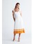 Styleboom x Peraluna Kelly Dress Askılı Bağlama Detaylı Rahat Kesim Midi Boy Yazlık Kadın Triko Elbise ekru 2