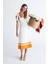 Styleboom x Peraluna Kelly Dress Askılı Bağlama Detaylı Rahat Kesim Midi Boy Yazlık Kadın Triko Elbise ekru 4