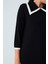 Grace Dress Rahat Kesim A Form Rayon Kadın Triko Elbise siyah 4