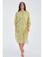 Akıra Dress Bol Kesim 117 cm Mat Dokulu Yazlık Kadın Elbise fıstık/lila 1