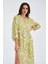 Akıra Dress Bol Kesim 117 cm Mat Dokulu Yazlık Kadın Elbise fıstık/lila 2