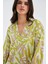 Akıra Dress Bol Kesim 117 cm Mat Dokulu Yazlık Kadın Elbise fıstık/lila 3
