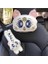 1 Kemer Pembe Tarzı Peluş Kitty Araba Yastıkları Luna Kedi Koltuk Boyun Desteği Araba Kafalık Yastığı Oto Boyun Dayanağı Yastığı Iç Araba Aksesuarları (Yurt Dışından) 3