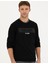 Pierre Cardin Erkek Siyah Regular Fit Bisiklet Yaka Sweatshirt 50279532-VR046 3