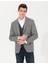 Erkek Gri Slim Fit Yün Karışımlı Ceket 50256395-VR024 1