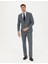 Erkek Koyu Mavi Slim Fit Çizgili Takım Elbise 50274461-VR032 1