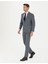 Erkek Koyu Mavi Slim Fit Çizgili Takım Elbise 50274461-VR032 4