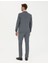 Erkek Koyu Mavi Slim Fit Çizgili Takım Elbise 50274461-VR032 5