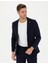 Erkek Lacivert Body Esnek Fit Blazer Ceket 50287491-VR033 3