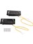 Adet (1 Takım) Siyah Humbucker Çift Bobin Elektro Gitar Manyetikleri + Çerçeve Vidası (Yurt Dışından) 2