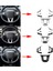 3 Adet/takım Araba Direksiyon Dekorasyon Kapak Trim Etiket Peugeot 2008 Için Fit 208 308 2014-2018 Mat Gümüş (Yurt Dışından) 3