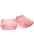 Pet Kapsül 80*80 mm Kağıt Cupcake Kağıdı Kare - 100 Adet Puantiyeli Pembe 2