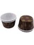 Cupcake Kalıbı Büyük Boy 62*40MM Desenli - 50'li Fume Yaprak Desenli 1