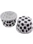 Depposıte Cupcake Kalıbı Minik Boy 38*30 mm - 50'li Puantiyeli Beyaz 1