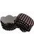Cupcake Kalıbı Pet Kapsül Dalgalı Kek Kalıbı 65X38 mm - 100 Adet Puantiyeli Kahverengi 3.8x6.5 cm 2