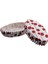 Cupcake Kalıbı Pet Kapsül Oval Çilek Desenli Kek Kalıbı - 100'LÜ 2x8.5x4.6 cm 1