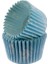 Cupcake Kalıbı Pet Kapsül Kek KALIBI48X34 mm - 100 Adet Mavi Fiyonklu 3