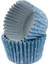 Cupcake Kalıbı Pet Kapsül Kek KALIBI48X34 mm - 100 Adet Kar Desenli Mavi 2