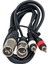 Powermaster 2 Xlr Dişi 2 Rca Renkli Kablo 3 Metre 2