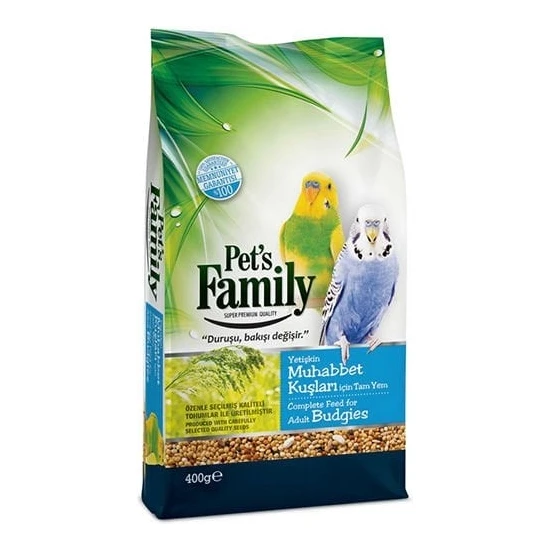 Tazemama Pets Family Muhabbet Kuşu Yemi 400 gr