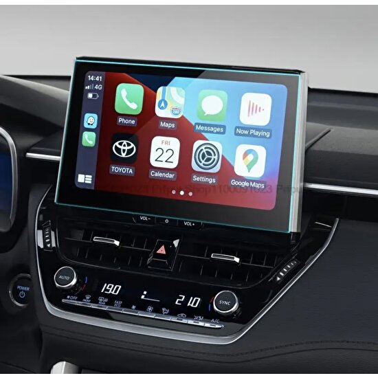 Dkm Toyota Corolla Cross 10.5 Inc Multimedya Ekran Koruyucu Kırılmaz Şeffaf Temperli Nanocam