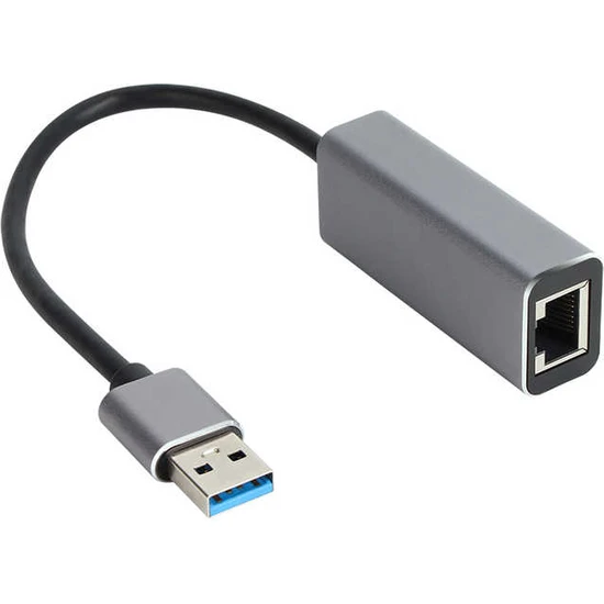 Zrh USB 3.0 - 10/100/1000 Mbps RJ45 Ethernet Çevirici Adaptör Alüminyum Kasa