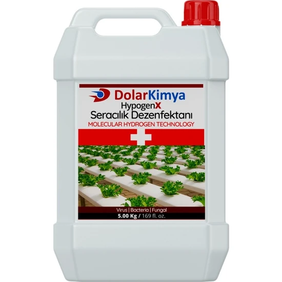 Dolar Kimya Hypogenx Seracılık Dezenfektanı - 5.00 Litre (Hipokloröz Asit Bazlı)